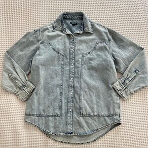 Wild Fable western Faded Blue Denim Jacket size L. New with tags 
Oversized.